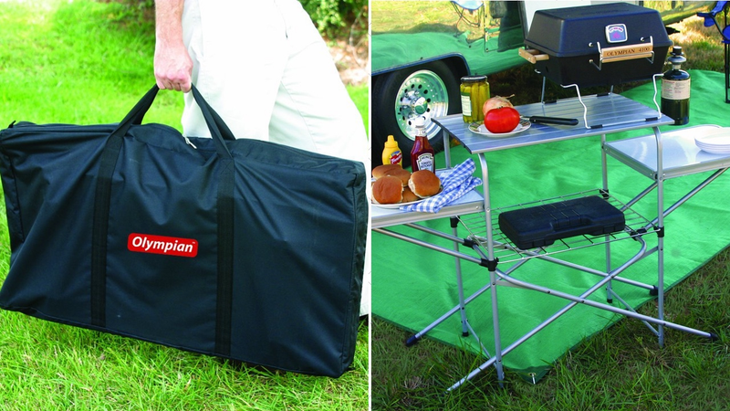 Camco Deluxe Grilling Table, $49 after $32 coupon.